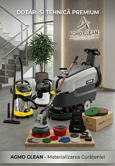 Echipamente AGMO CLEAN: Lavor Dynamic, Karcher și Motor Scrubber